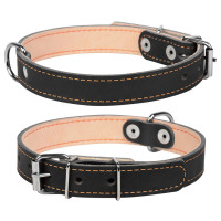 Ошейник "CoLLaR двойной (ширина 14мм, длина 27-35см) черный