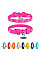 Нашийник для собак шкіряний WAUDOG Glamour з QR паспортом, з клейовими стразами "Квіти", Ш 9 мм, Дов 19-25 см рожевий