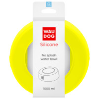 Миска-непроливайка WAUDOG Silicone 1 л желтый