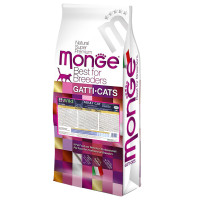 Сухой корм для кошек Monge Cat Bwild Low Grain мясо зайца, 10 кг