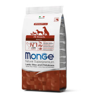 Сухой корм для собак Monge Dog All breeds Adult ягненок с рисом, 2.5 кг