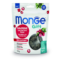 Ласощі для собак Monge Gift Dog Skin Support лосось з журавлиною, 150 г