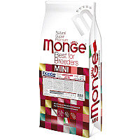 Сухий корм для собак Monge Dog Mini Adult ягня, рис та картопля, 15 кг