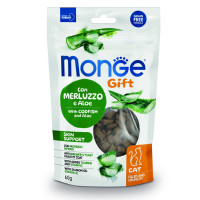 Ласощі для кішок Monge Gift Cat Skin Support з тріскою та алое, 60 г
