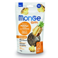 Лакомство для кошек Monge Gift Fussy Cat свинина с ананасами, 50 г