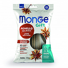 Ласощі для цуценят Monge Gift Dog Puppy and Junior Mini ягня з анісом, 120 г