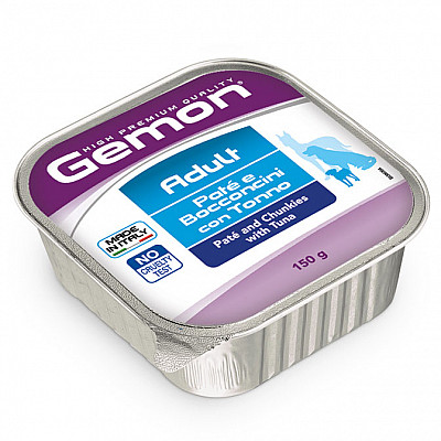 Вологий корм для собак Gemon Dog Wet Adult тунeць, 150 г