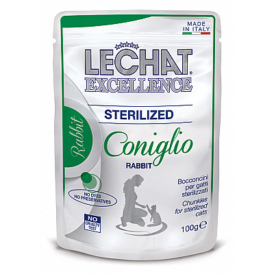 Влажный корм для кошек Monge LCE Cat Sterilised кролик, 100 г