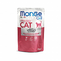 Вологий корм для котів Monge Cat Grill Adult кролик, 85 г