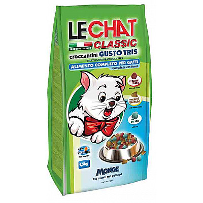 Monge LC Cat Tris flavour два вида мяса и рыбы
