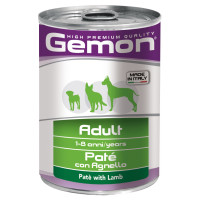 Вологий корм для собак Gemon Dog Wet Adult з ягням, 400 г