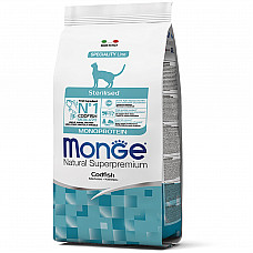Сухий корм для котів Monge Cat Sterilised з тріскою, 1.5 кг
