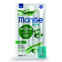 Лакомство для собак Monge Gift Dog Skin Support лосось из алоэ, 45 г