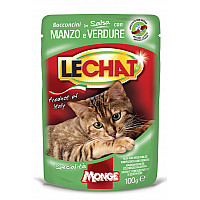 Влажный корм для кошек Monge LC Cat Wet Adult говядина с овощами, 100 г
