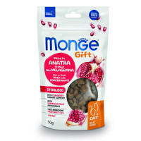 Ласощі для котів Monge Gift Cat Sterilised качка з гранатом, 50 г