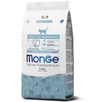Сухой корм для котят Monge Cat Monoprotein Kitten с форелью, 400 г