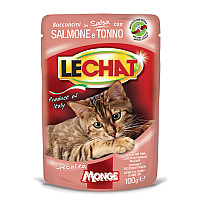 Влажный корм для кошек Monge LC Cat Wet Adult тунец и лосось, 100 г