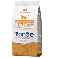 Сухой корм для кошек Monge Cat Light с индейкой, 1.5 кг