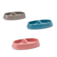 Savic Picnic Twin Cat САВИК ПИКНИК двойная пластиковая миска для кошек, 23,5 х 13 см см., 0.15 л.