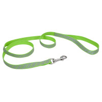 Coastal Lazer Brite Reflective Leash КОСТАЛ ЛАЗЕР БРАЙТ світловідбивний повідець для собак, 1.6смХ1.2м , Лайм см., 1,6 см х 1,2 м см.
