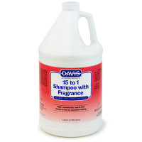 Davis 15 to 1 With Fragrance ДЕВІС 15:1 шампунь з ароматом для собак і котів, концентрат , 3.8 л.