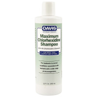 Davis Maximum Chlorhexidine Shampoo ДЕВІС МАКСИМУМ ХЛОРГЕКСИДИН шампунь з 4% хлоргексидином для собак і котів із захворюваннями шкіри та шерсті , 0.355 л.