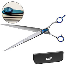 Davis Extreme Edge BLUE Straight ДЕВІС ЕКСТРІМ ЕДЖ прямі ножиці для стрижки собак , 10", 25,4 см см.