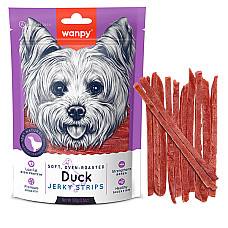 Wanpy Soft Duck Jerky Strips ВАНПІ ФІЛЕ КАЧКИ В’ЯЛЕНЕ СМУЖКИ ласощі для собак , 0.1 кг.