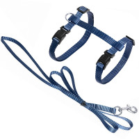 Flamingo Cat Harness and Leash Ziggi ФЛАМІНГО ЗІГГІ шлея та повідець для котів , сіро-блакитний см.
