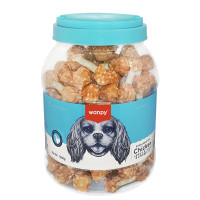 Wanpy Chicken Jerky & Rice Dumbells ВАНПІ КІСТКА-ГАНТЕЛЬ З КУРКОЮ ТА РИСОМ ласощі для собак , 1 кг.