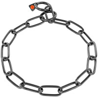 Sprenger Collar Long Link СПРЕНГЕР ОШЕЙНИК для собак, длинное звено 4 мм, вороненая нержавеющая сталь, 4 мм, 66 см см., вороненная сталь см. Sprenger Collar Long Link