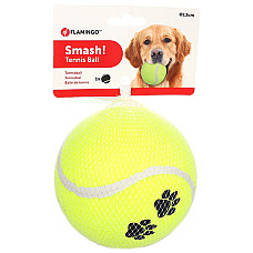 Flamingo Smash Tennis Ball ФЛАМІНГО СМЕШ тенісний м’яч 13см, іграшка для собак , діаметр 13 см см., Жовтий см.