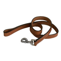 Coastal Circle-T Dog Leash КОСТАЛ СЕРКЛ-Т шкіряний повідець для собак, 2смХ1.2м , Каштановий см.