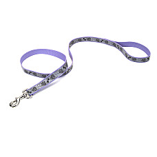 Coastal Lazer Brite Reflective Leash КОСТАЛ ЛАЗЕР БРАЙТ світловідбивний повідець для собак, 1.6смХ1.2м , Лапа кістка фіолетовий см., 1,6 см х 1,2 м см.