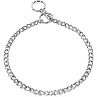 Sprenger Collar Round Narrow Link СПРЕНГЕР ОШЕЙНИК для собак, короткое круглое звено 3мм, хромированная сталь, 3 мм, 55 см см., хромированная сталь см.
