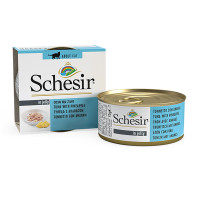 Schesir Tuna with Pineapple ШЕЗИР ТУНЕЦ С АНАНАСОМ в желе натуральные консервы для кошек, влажный корм, банка 75г 0.075 кг.