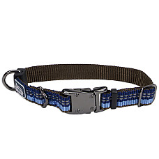 Coastal K9 Explorer Collar КОСТАЛ К9 ЕКСПЛОРЕР світловідбивний нашийник для собак, 1.6х20-30см , Сапфіровий см., 1,6 х 20-30 см см.