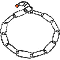 Sprenger Collar Extra Long Link СПРЕНГЕР ОШЕЙНИК для собак, экстрадлинное звено 4мм, вороненая нержавеющая сталь, 4 мм, 76 см см., воронованная сталь см.