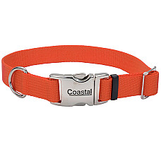 Coastal Metal Buckle КОСТАЛ МЕТАЛ нашийник для собак, 2.5х36-51cм , Апельсиновий см., 2,5 х 36-51 cм см.