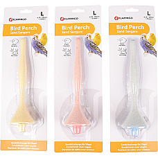 Flamingo Sand Perch Plastic ФЛАМІНГО ПІЩАНА ЖЕРДОЧКА для птахів , 21,5 (Д) х 1-1,9 (Діам.) см, заг. довжина 24 см см., L см., В асортименті см.