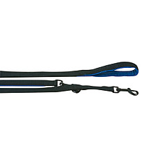 Flamingo Training Lead Soft Grip ФЛАМІНГО ПЕРЕСТІБКА з м’якою ручкою для собак , 2 м, 20 мм см., Чорно-синій см.