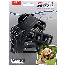 Coastal Soft Basket Muzzle КОСТАЛ СОФТ БАСКЕТ МАЗЛ силіконовий намордник для собак , розмір 3 см.