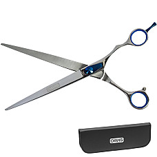 Davis Extreme Edge BLUE Straight ДЕВІС ЕКСТРІМ ЕДЖ прямі ножиці для стрижки собак , 8,5", 21,6 см см.
