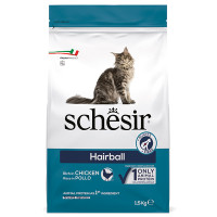 Schesir Cat Hairball ШЕЗИР ДЛЯ ВЫВОДЫ ШЕРСТИ сухой монопротеиновый корм для кошек с длинной шерстью, 1.5 кг.