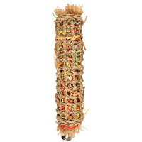Flamingo Papyr Parakeet Toy Tube ФЛАМИНГО ТУБУС игрушка с колокольчиком для попугаев, 11х9х45 см см.