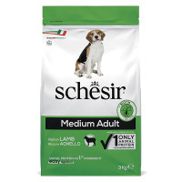 Schesir Dog Medium Adult Lamb ШЕЗИР ВЗРОСЛЫЙ СРЕДНИХ ЯГНЕЦ сухой монопротеиновый корм для собак средних пород, 3 кг., упаковка см.