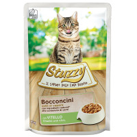 Stuzzy Cat Veal ШТУЗИ ТЕЛЬЦА в соусе консервы для кошек, влажный корм, пауч 85г 0.085 кг.