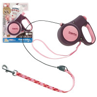 DoggyMan Retractable Lead Trad Style SS ДОГГІМЕН ДОГГІ ВОЛКЕР повідець рулетка для собак до 8кг, трос 4.5м , Шоколадний см., SS, для собак до 8 кг см., трос 4.5 м см.
