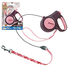 DoggyMan Retractable Lead Trad Style SS ДОГГІМЕН ДОГГІ ВОЛКЕР повідець рулетка для собак до 8кг, трос 4.5м , Шоколадний см., SS, для собак до 8 кг см., трос 4.5 м см.