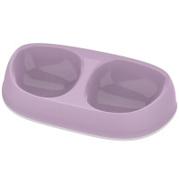 Moderna Double Sensibowl МОДЕРНА СЕНСІБОУЛ подвійна миска для котів, 2х200мл , Ліловий см., 2x200 мл см., 29(Д) х 15(Ш) х 6(В) см см.